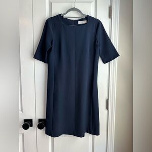 MM Lafleur Women’s The Emily Dress - WonderTex Galaxy Blue Size 8